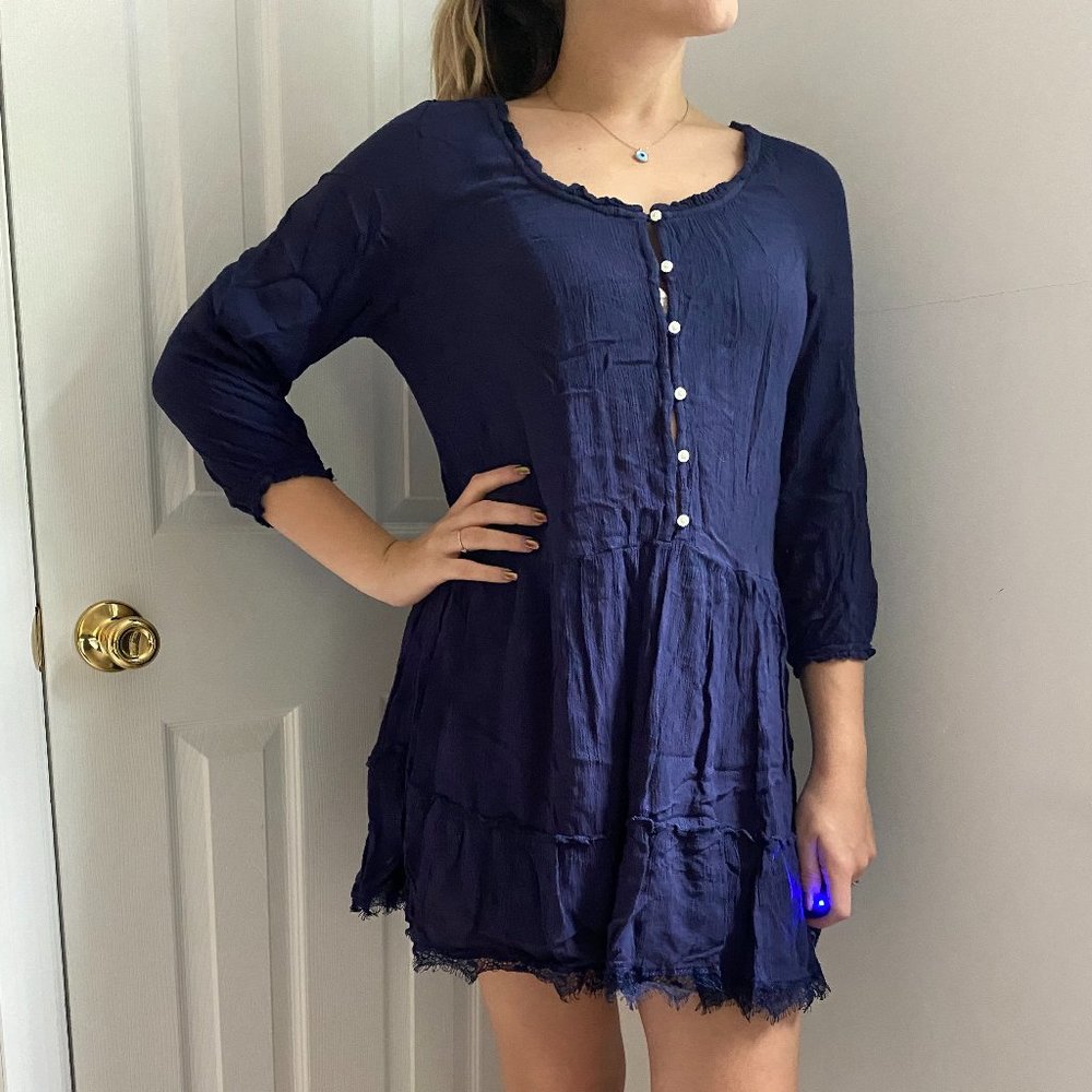 Aerie Softest Navy Sleep Dress Loungewear